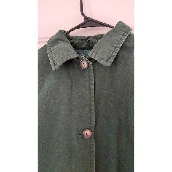 Eddie Bauer Vintage Mens Green Chore Coat Barn Coat Jacket, Large, Down Filled - Picture 2 of 9